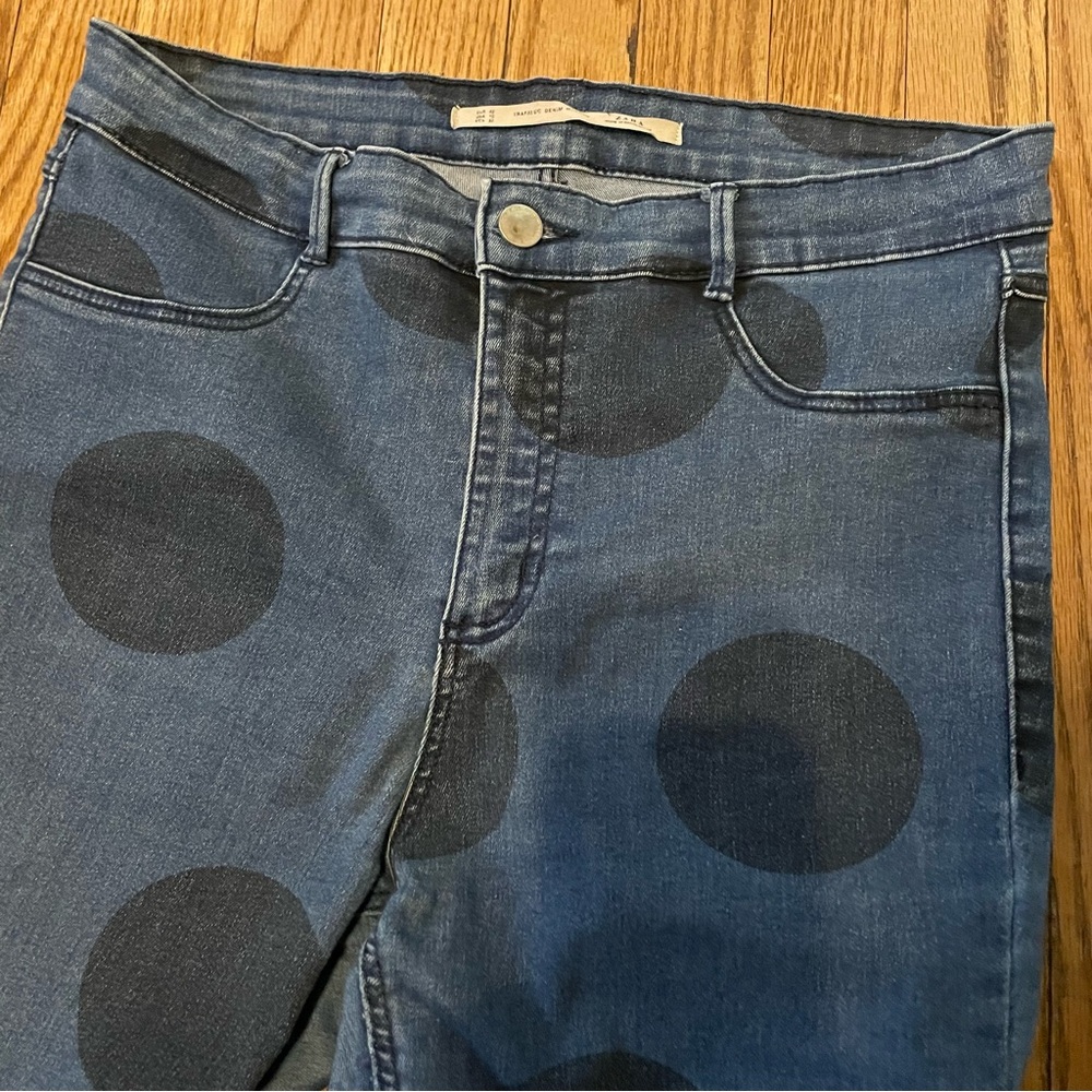 Zara Polka Dot Skinny Jeans - Picture 6 of 6